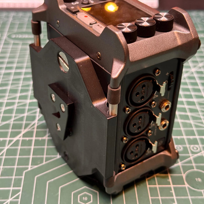 Zoom F6 Low Profile with V-mount Apater - 3D Film Parts