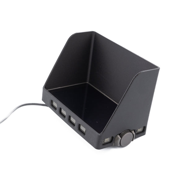 DJI Ronin 4D Inverted Monitor Hood fitted to an inverted monitor - 3D Film Parts